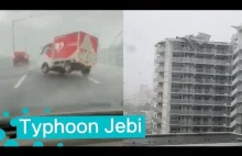 Tajfun Jebi uderza w Japonię