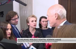 Scheuring-Wielgus kłóciła się z Januszem Korwin-Mikke w Sejmie!
