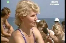 PRL 1984 Niedziela upał. Urlopy na basenie i nad morzem