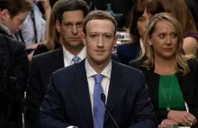 Przesłuchanie Zuckerberga: reklamowe trzęsienie ziemi