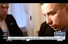 Michał Rachoń smartfonem na żywo z Pałacu Prezydenckiego 18-12-2014