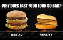 Reklamy Fast Foodów vs Rzeczywistość