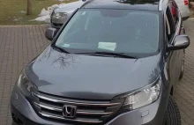 Złodziej ukradł auto, szara Honda CRV, WT94586. Prośba o pomoc.