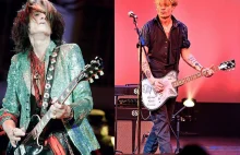 Johnny Depp uczy gry na gitarze Joe Perry'ego z Aerosmith