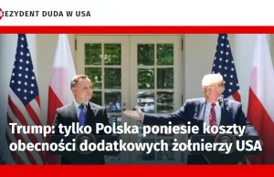 Fake news na "jedynce" Onetu podczas wizyty Dudy w USA