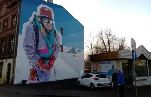 Mural z wizerunkiem Jerzego Kukuczki powstał w Katowicach [ZDJĘCIA, WIDEO]