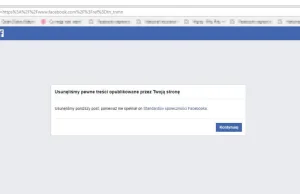 Polski Facebook niezgodny ze "Standardami społeczności Facebooka"?