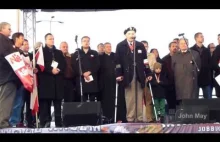 Zygmunt Goławski, żołnierz NSZ na Marszu Niepodległości 2013 (11.11.13)