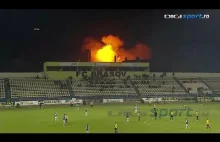 Explosion during a football game in Romania