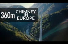 Wspinaczka na najwyższy komin w Europie | 360 metrów | DRON