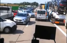 Policyjna obława na kierowców z autostrady A4