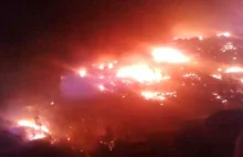 Piekło w Chile. Ogień pochłania setki domów, przy wietrze sięgajacym 80 km/h.