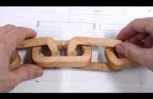 Tworzenie drewnianego łańcucha z jednego kawałka drewna