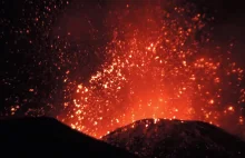 Piękny pokaz zgotowany przez wulkan Etna