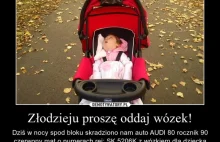 Złodzieju proszę oddaj wózek!