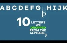 Dziesięć liter, które usunięto z angielskiego alfabetu