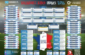Najfajniejszy Kalendarz kibica na EURO Francja 2016 jaki znalazłem