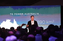 Elon Musk zbuduje 50 000 paneli słonecznych w Australii Południowej.