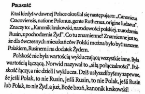 Polskość - definicja staropolska
