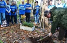 W Bielsku-Białej posadzili… rowerowy las [ZDJĘCIA