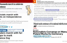 Opinie "zagranicznych mediów" o Święcie Niepodległości pisane polskimi rękoma