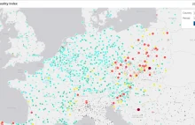 Interaktywna mapa jakości powietrza w Europie – co dokładnie można na niej...