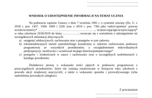 Reakcja rodziców na strajk: masowe wnioski o udostępnienie informacji nt. ucznia