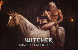 Goły wiedźmin w cosplayowym kalendarzu na 2017 rok