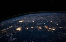 Earth view from space at night/ Ziemia widok z Kosmosu w Nocy