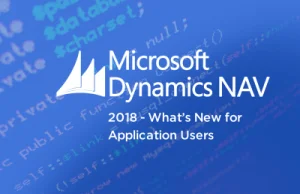 NAV 2018 - What’s New for Application Users
