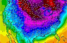 Wir polarny nad USA! Arktyczne powietrze sięga daleko na południe aż do...