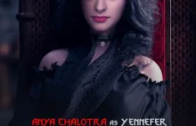 Anya Chalotra jako Yennefer - fotomontaż
