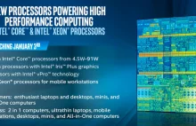 Intel ogłosił premierę procesorów siódmej generacji - Kaby Lake