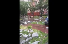 Skutki burzy w Warszawie