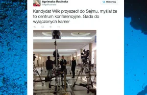 KNP bez Korwina umiera. Jacek Wilk mówił w Sejmie do wyłączonych kamer.