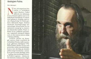 Rasputin Putina. Wywiad z Aleksandrem Duginem, zwanym ideologiem Putina
