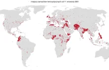 Mapa zamachów terrorystycznych od 11 września 2011 roku