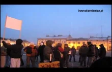 Protest przeciw A.C.T.A. w Skierniewicach 03.02.2012