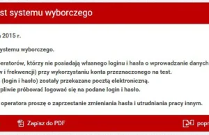 Złośliwy operator atakuje trwające właśnie testy systemu wyborczego