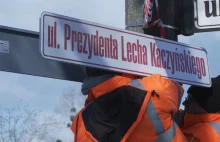 Gdańsk: Trwa montaż tablic z nazwą ulicy Prezydenta Lecha Kaczyńskiego