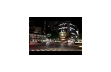 Poklatkowy film przedstawiający ulice Tokio