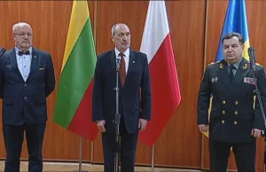 Ministrowie trzech krajów w Lublinie. Odwiedzili Wielonarodową Brygadę