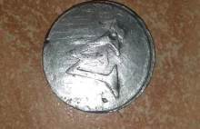 Stara moneta znaleziona w domu