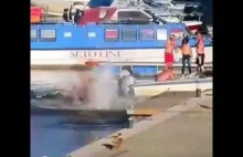 Wybuchający skuter wodny