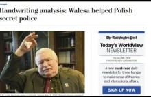 Upokarzający upadek Lecha Wałęsy - światowe agencje donoszą o TW Bolku