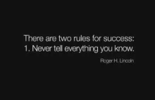 Dwie podstawowe zasady by odniesc sukces