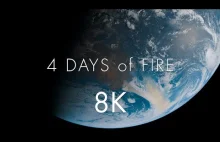Pożary w Australii- zdjęcia satelitarne w filmie 8K