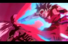 Goku Blue Kaioken X10. Jedna z najbardziej epickich scen w serii Dragon Ball.