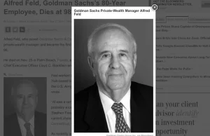 80 lat pracy w jednej firmie. Goldman Sachs żegna wyjątkowego pracownika