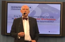 Janusz Korwin-Mikke uważa, że posyłanie polskich F16 na walkę z ISIS to błąd